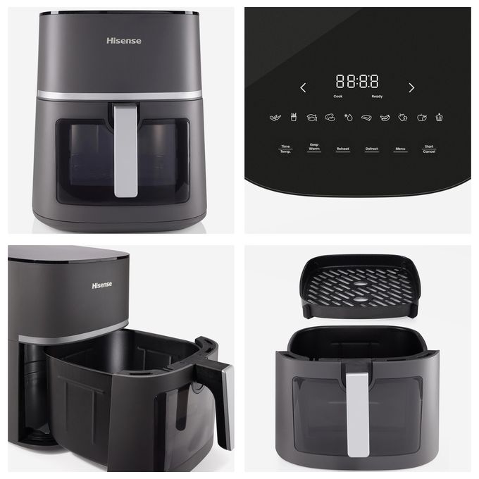 Hisense HAF1900D Friggitrice ad aria 7 L 1800 W 10 programmi display digitale LED finestra visibilita' colore Nero