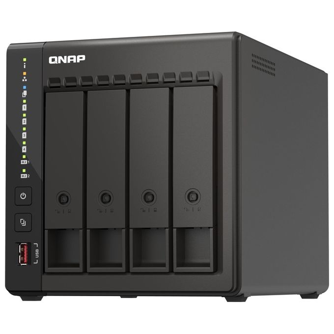 Qnap TS-453E-8G NAS Tower 4 Bay Intel Celeron J6412 8 GB DDR4 2x 2.5GbE 2x HDMI colore Nero