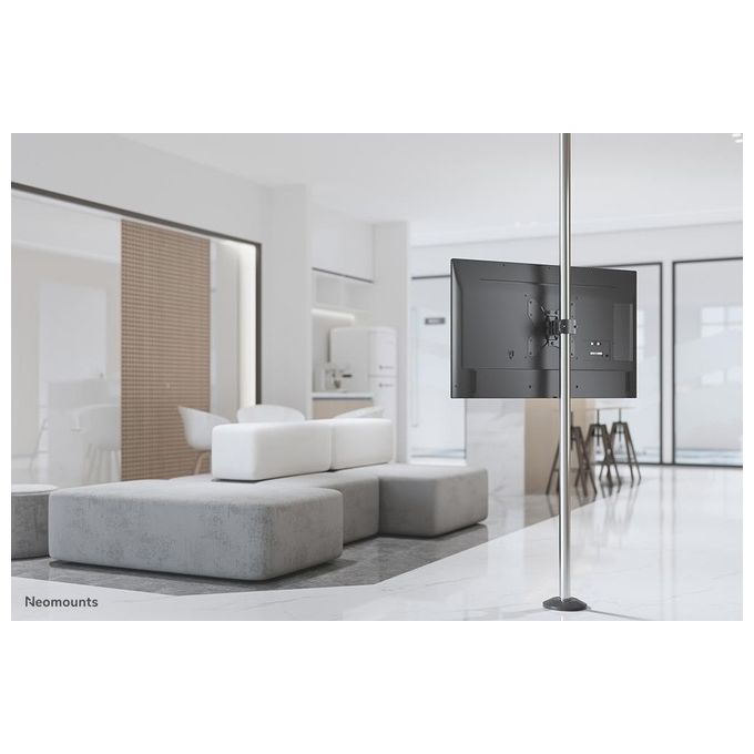 Neomounts FL40-450BL12 Supporto Palo per TV 23-42'' Compatibilita' VESA 75x75 200x200 mm Inclinazione Regolabile Rotazione 180° colore Nero