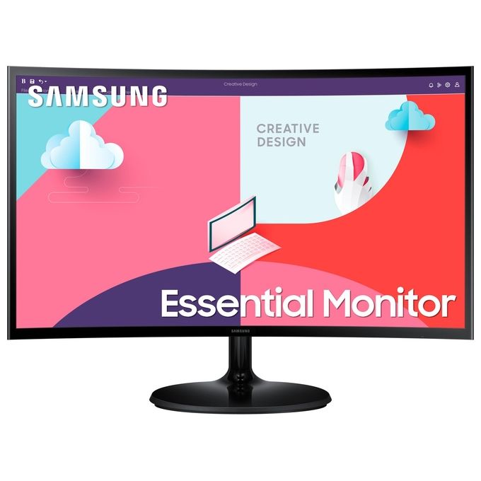 Samsung LS24C364EAUXEN Monitor PC 24'' VA Curvo 1800R Full HD 1920x1080 75Hz AMD FreeSync colore Nero