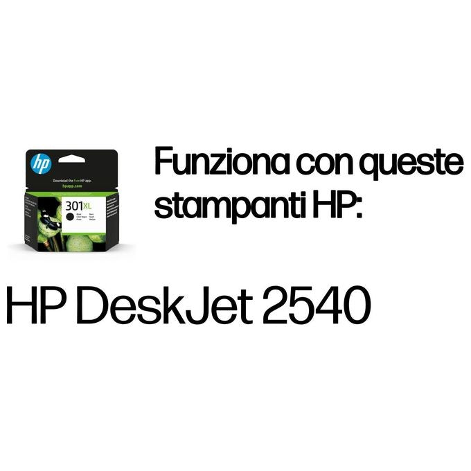 Hp cartuccia inchiostro 301xl nero 480 pagine