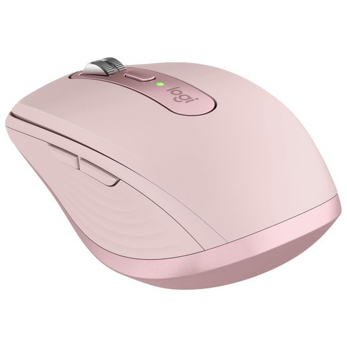 Logitech 910-006931 MX Anywhere 3S Mouse Wireless 8000 DPI Clic Silenziosi USB Type-C colore Rosa