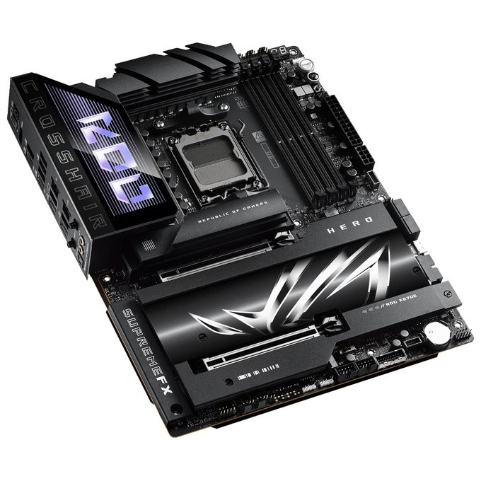 ASUS 90MB1IE0-M0EAY0 ROG CROSSHAIR X870E HERO Scheda Madre ATX Socket AM5 DDR5 192 GB PCIe 5.0 Wi-Fi 7 Bluetooth 5.4 colore Nero