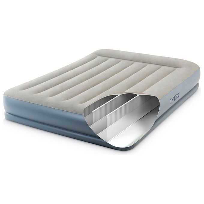 Intex 64118ND Materasso Dura-Beam Pillow Rest Mid-Rise Matrimoniale Autogonfiante 152x203x30 cm Matrimoniale Versione 2023