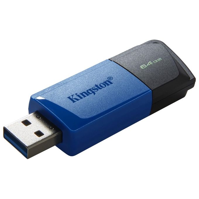 Kingston Flash Drive Usb3.2 64Gb Exodiam Nero-Blu
