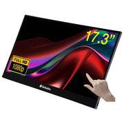 Verbatim 49593 PMT-17 Monitor Portatile Touch 17,3'' Full HD IPS LCD AMD FreeSync Altoparlanti colore Nero