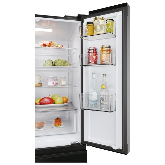 Haier HFR3718ENGB FD 70 Series 3 Frigorifero French Door 402 L 177 cm Classe E 37 dB No Frost colore Nero