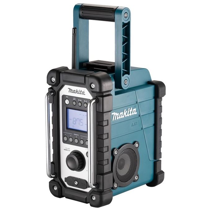Makita DMR116 Baustellenradio Radio di Cantiere Digitale Alimentazione CA-Batteria 18V IP64 Potenza 3,5 W Colore Turchese