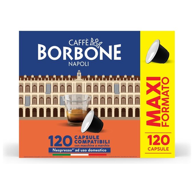 Borbone Caffe' in Capsule compatibili Nespresso Miscela Decisa Box 120 Pezzi