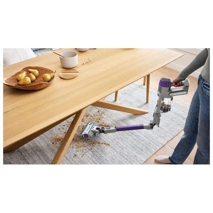 Shark IP1251EUT Aspirapolvere Senza Fili PowerDetect DuoClean Detect Capacita' 0,7 L Autonomia Fino a 70 min Potenza Massima 450 W Rumorosita' 86 dB colore Grigio Viola