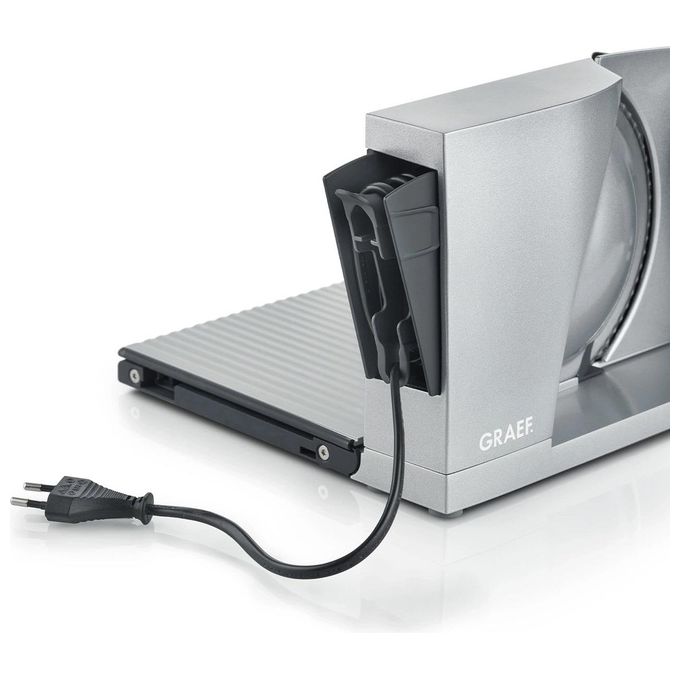 Graef MT1000EU MYtiny Affettatrice Elettrica Pieghevole lama 170 mm taglio 0-15 mm 170W colore Argento