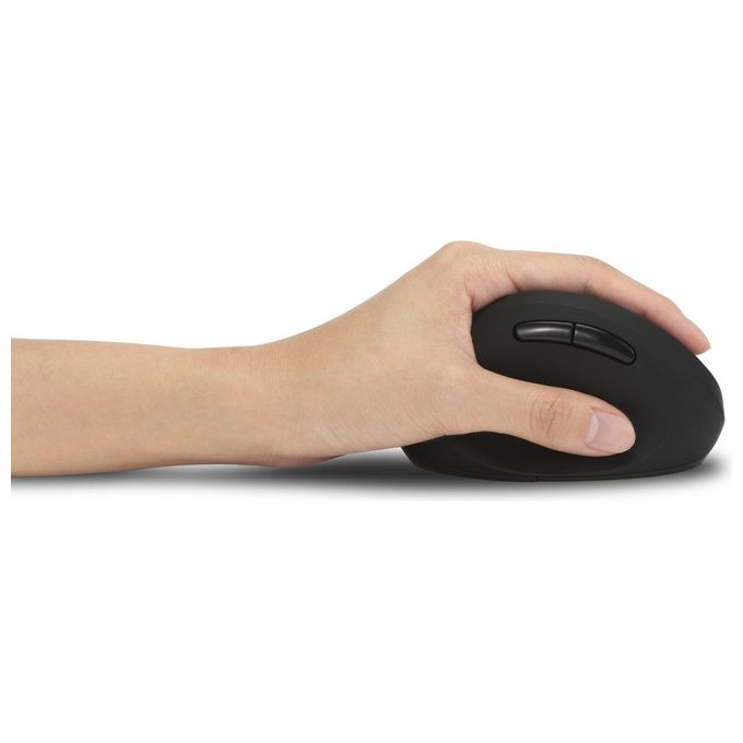 Kensington K79810WW Pro Fit Mouse Wireless Ergonomico per Mancini 6 Pulsanti 3 Impostazioni DPI 800 1200 1600 colore Nero