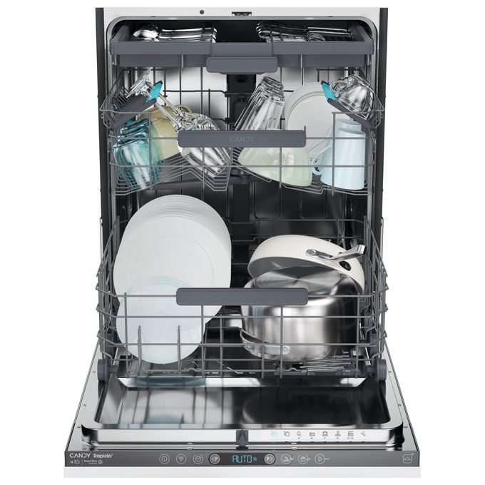Candy CI 6C4F1PA Rapido Lavastoviglie Incasso 16 coperti Classe C 44 dB 8 programmi Wi-Fi Bluetooth (82x60x55 cm) colore Antracite