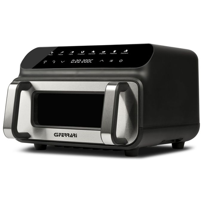 G3 Ferrari G10181 Friggisano BBQ Friggitrice ad aria 10 L 2000 W 8 Programmi Doppia Resistenza colore Nero