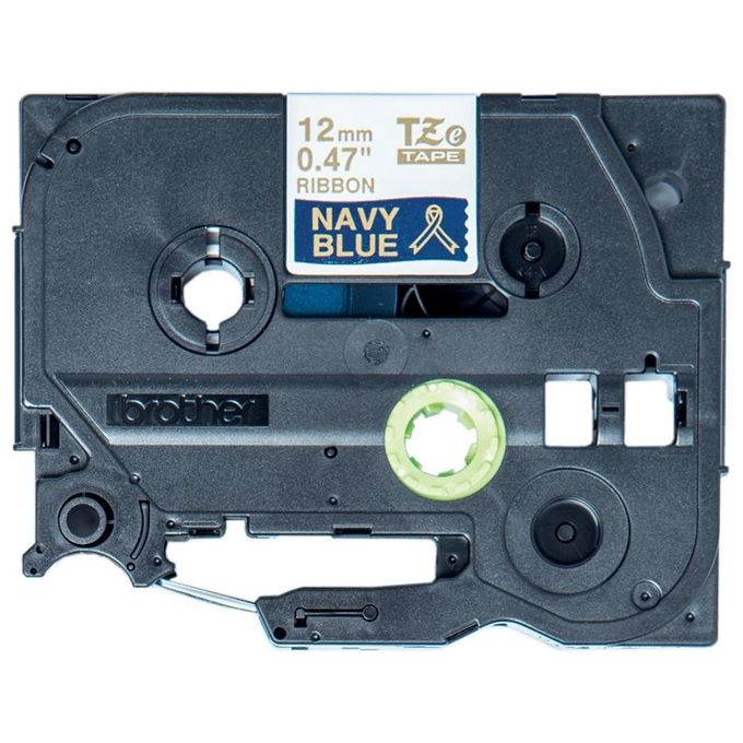 Brother TZE-RN34 Nastro per Etichettatrice Oro su Blu Navy