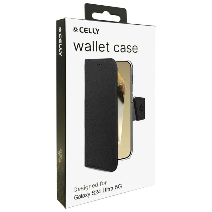 Celly Wally Case per Samsung Galaxy S24 Ultra 5G Nero