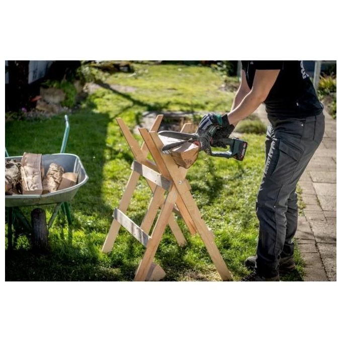 Metabo MS 18 LTX 15 Sega a Batteria 18 V guida 15 cm velocita' catena 5 m-s colore Nero Verde Rosso