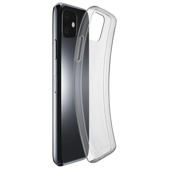 Cellular Line Cover Fine per iPhone 11 Cover in gomma morbida ultra sottile e trasparente