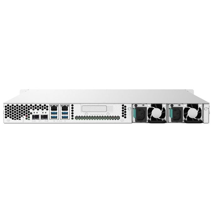 QNAP TS-432PXU-RP-2G TS-432PXU-RP-2G NAS Rackmount 1U 4 Bay Quad-core 1.7 GHz 2GB DDR4 10GbE SFP+ colore Nero
