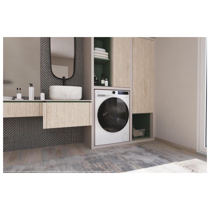 Candy 31020578 ProWash 550 Lavatrice Caricamento Frontale 12 Kg 1400 rpm Classe A Inverter Vapore Wi-Fi (60x68x85 cm) colore Bianco