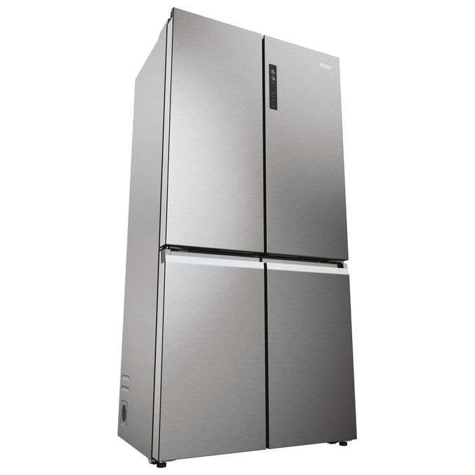 Haier HCR5919ENMP Cube 90 Serie 5 Frigorifero Americano 4 Porte 528 L 190 cm Classe E 38 dB Total No Frost colore Platino Inox