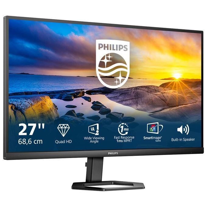 Philips 27E1N5500LA Monitor PC 27'' QHD VA 2560x1440 75Hz 4ms Adaptive Sync Altoparlanti HDMI DisplayPort colore Nero