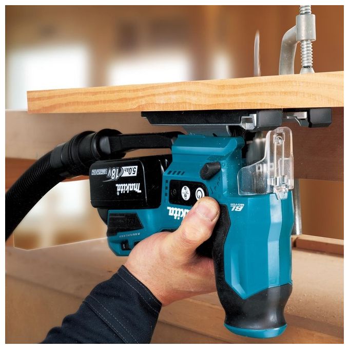 Makita DJV185RF1J seghetto alternativo a batteria 18 V motore brushless 3000 spm cambio lama senza utensili colore Verde