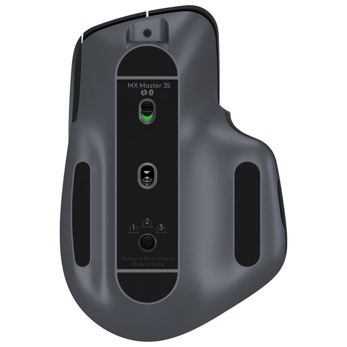 Logitech 910-006559 MX Master 3S Mouse Wireless Ergonomico 8000 DPI Bluetooth USB C Clic Silenziosi colore Grafite
