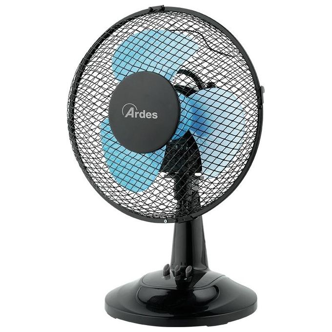 Ardes Ventilatore da Tavolo Silenzioso 3 Pale New Easy 23 AR5EA23B per Climatizzazione Efficiente in Ambienti Interni