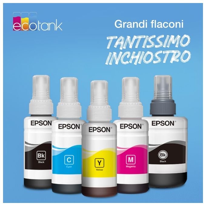 Epson C13t774140 Flacone di Inchiostro da 140ml, Nero, per Ecotank Et-4550