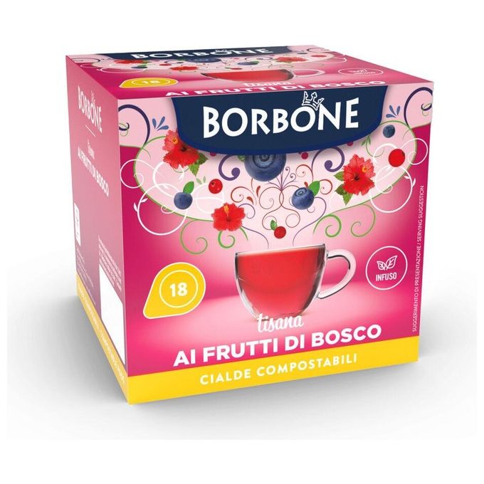 Borbone Box Cialde 44mm Frutti di Bosco 18 Pezzi