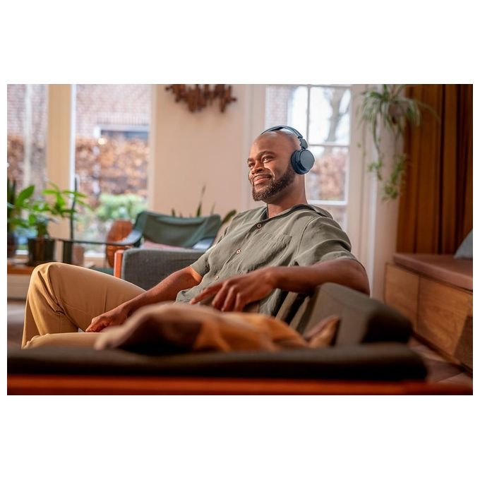 Philips TAH4209BL-00 Serie 4000 Cuffie On-ear Wireless Bluetooth 5.3 55h autonomia ricarica rapida USB-C colore Blu