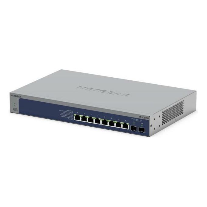 NETGEAR XS508TM-100EUS Switch Gestito 8 Porte Multi-Gigabit 2 Porte SFP+ 10G colore Grigio