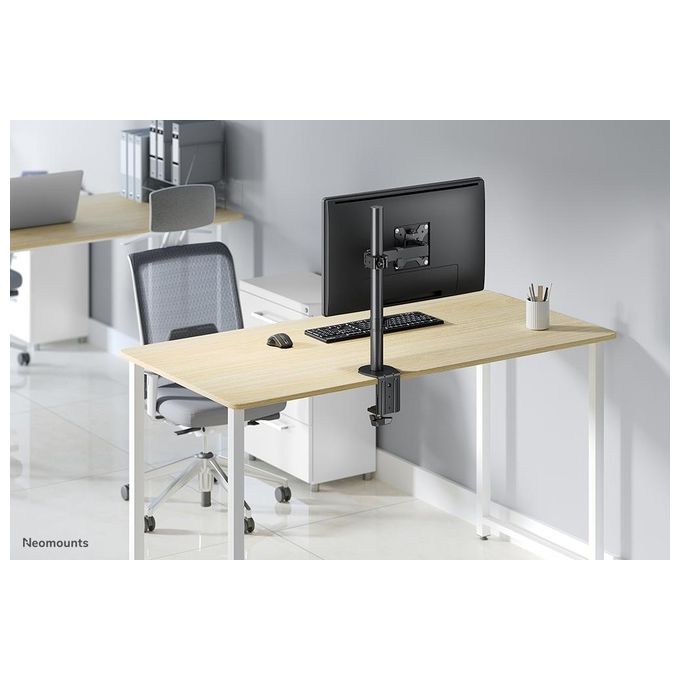Neomounts 13058737000 FPMA-D540BLACK Supporto da Scrivania per Monitor 13-32 Pollici VESA 75x75 100x100 mm Regolabile Altezza Profondita' Inclinazione Rotazione Gestione Cavi colore Nero