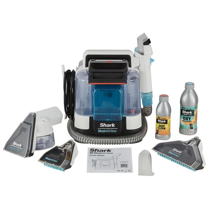 Shark PX200EUT StainStriker Aspirapolvere Smacchiatore Portatile 450W 1,25 L Tappeti Tappezzeria Animali Domestici colore Bianco