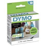 Dymo Cf750 etichette Labelwriter Quadrate Multiuso 25x25mm
