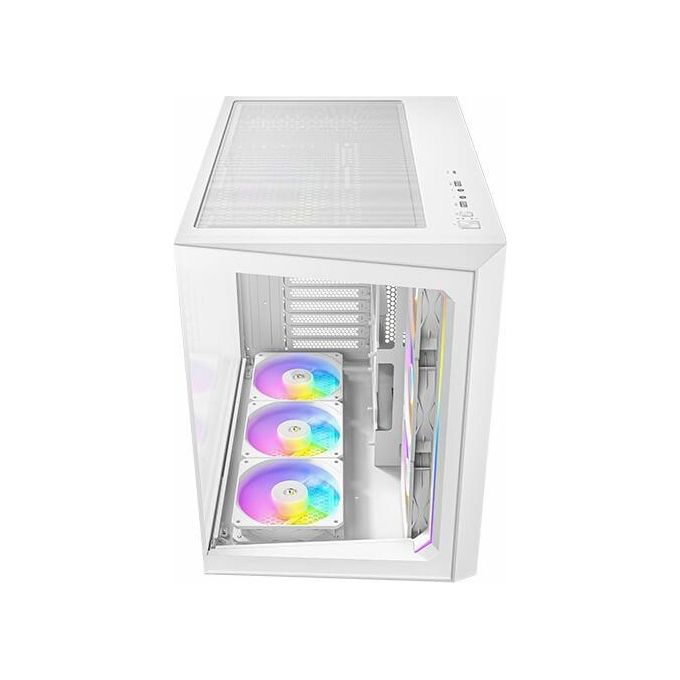 Antec C5 Case PC Midi Tower ATX 7 Ventole ARGB PWM 120mm Vetro Temperato USB-C 3.2 Gen 2 colore Bianco