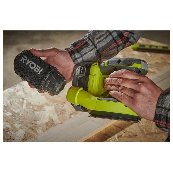 RYOBI RROS18-0 Levigatrice Rotorbitale a Batteria 18V ONE+ Diametro Disco 125 mm Velocita' 20000 oscillazioni-min Senza Batteria e Caricatore colore Nero