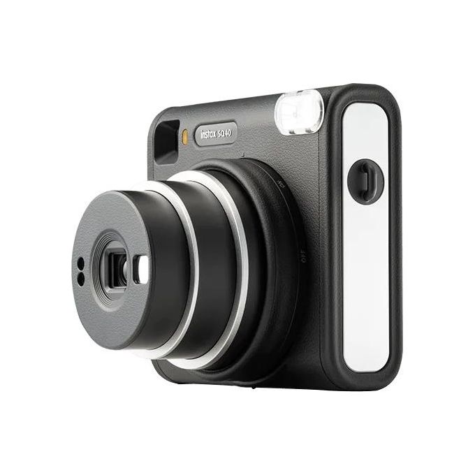 Fujifilm SQ40 instax Fotocamera istantanea Esposizione automatica Modalita' Selfie Formato quadrato 62 mm x 62 mm colore Nero