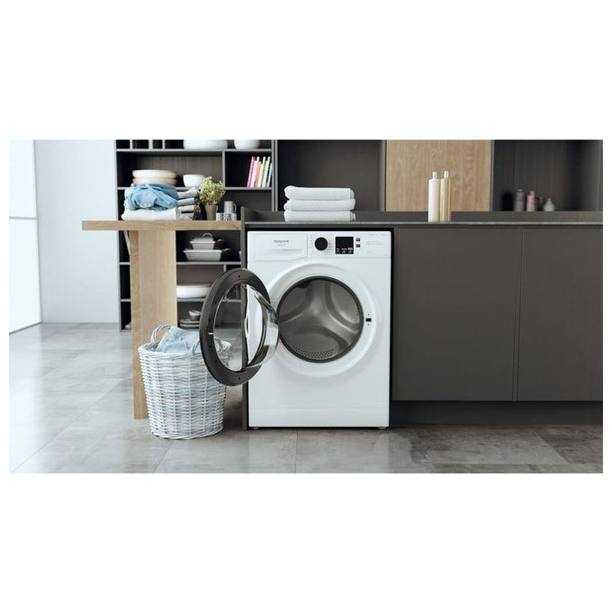 Hotpoint NF1046WK IT Lavatrice Caricamento Frontale  Anti Macchia Classe Energetica A Capacita' di carico 10Kg Centrifuga 1400 Giri Motore Inverter Igiene Vapore