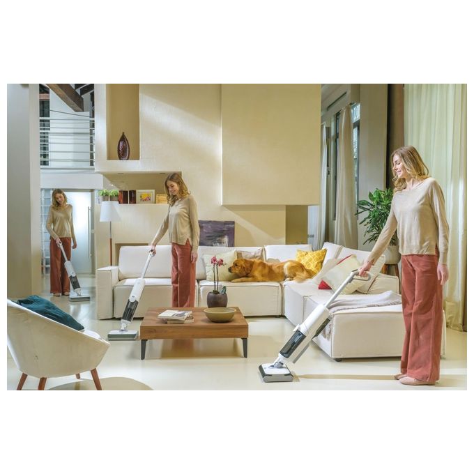 Hoover HW500 011 HW5 Aspirapolvere Lavapavimenti Senza Fili 2in1 220W 30 min Autopulizia 84 dB colore Bianco Grigio