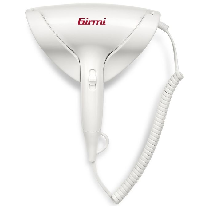 Girmi PH03 Asciugacapelli da parete 1800 W 2 velocita' 2 temperature Getto aria fredda colore Bianco