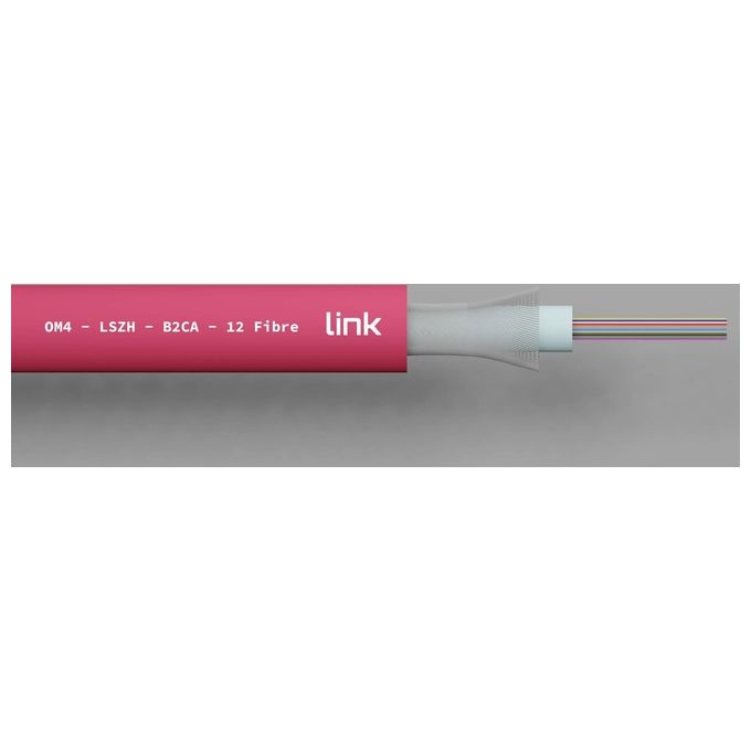 Link Cavo Fibra Ottica 12 Fibre Loose Om4 Antiroditore Lszh Classe B2ca al Metro