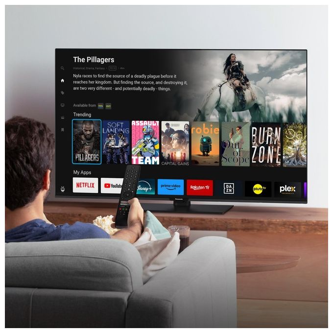Panasonic TB-55W60AEZ Serie W60 Smart TV LED 4K Ultra HD 55'' TiVo Dolby Vision Dolby Atmos Game Mode colore Nero