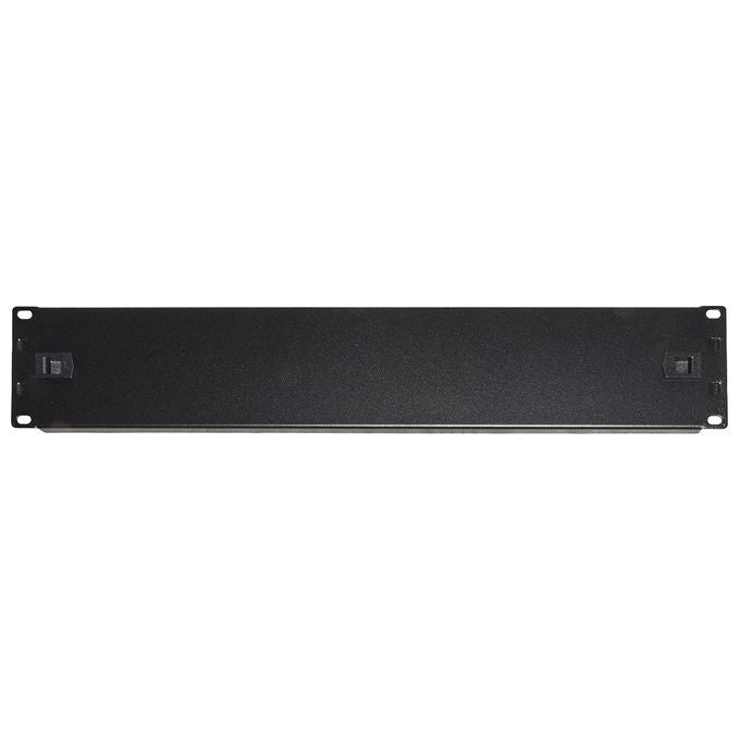 Link pannello cieco 2 unita per chiusura spazi vuoti in armadi rack 19 nero installazione senza viti