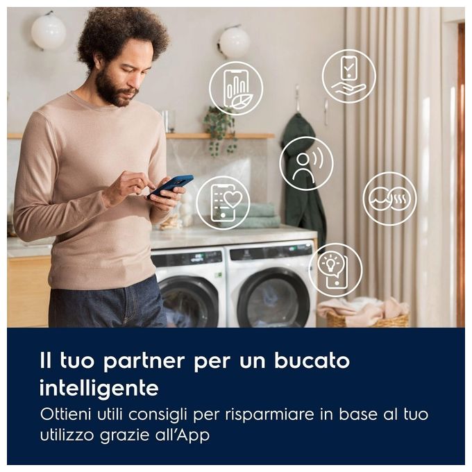 Electrolux EW7F49GY SteamCare Lavatrice Libera Installazione 9Kg Bianco