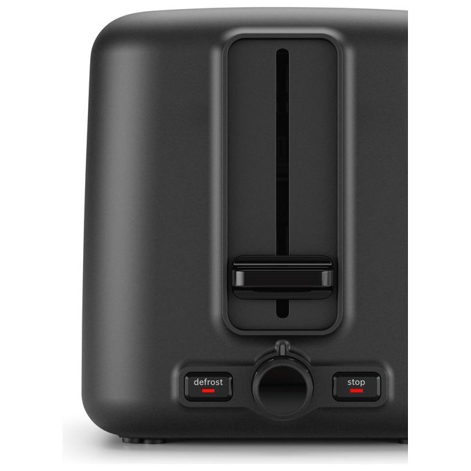 Bosch TAT3P420 Tostapane 2 Fette Nero-Acciaio Inossidabile 970W