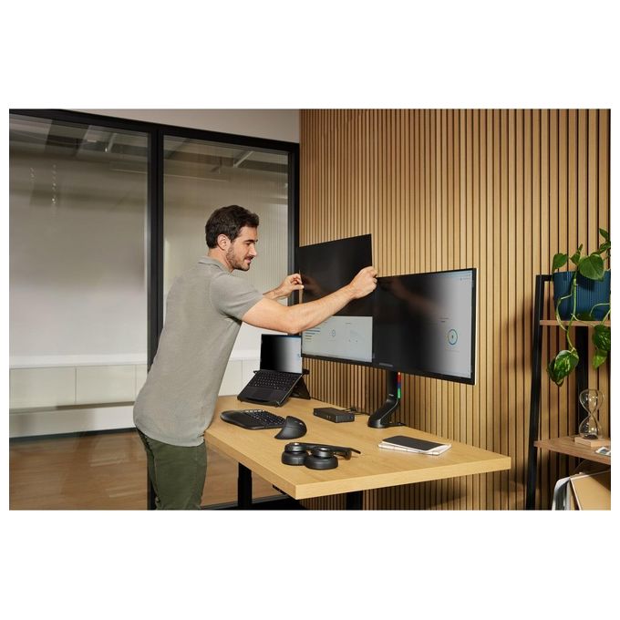 Kensington K75491IT Pro Fit Ergo KB675 EQ Tastiera Wireless Tenkeyless Ricaricabile QWERTY Italiano Compatibile Windows macOS con Connessione Bluetooth 2.4GHz e USB-C colore Nero
