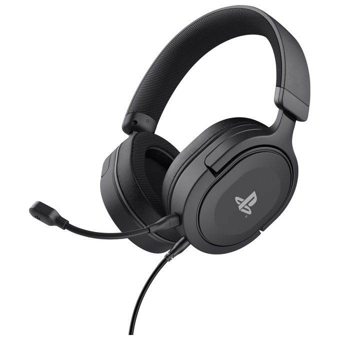 Trust 24715 GXT 498 Forta Cuffie Gaming Over-Ear PS5 PS4 Driver 50mm Microfono Staccabile Jack 3.5mm colore Nero