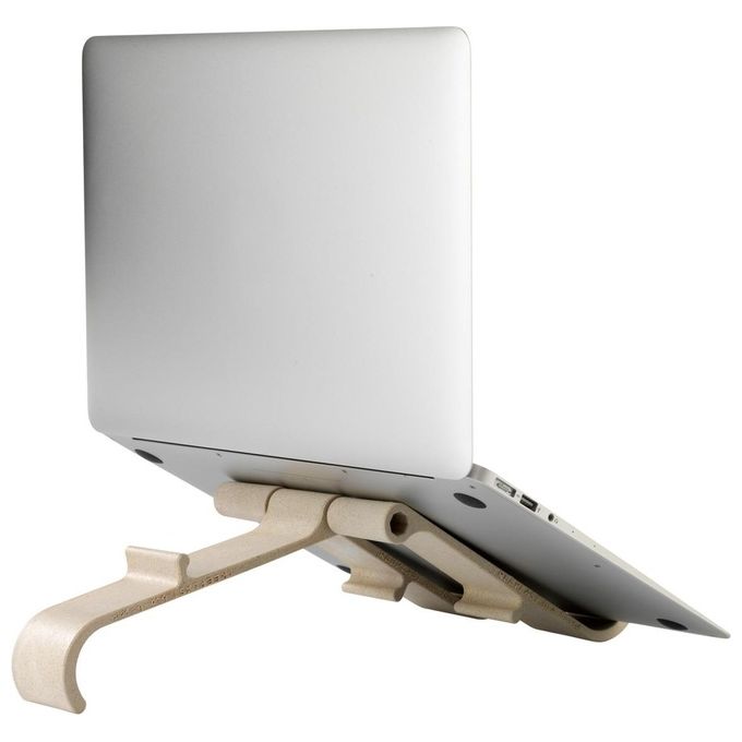 R Go Tools RGOTPW Treepod Supporto per Laptop e Tablet 10-22'' Regolabile in Altezza Materiale Bio-Based colore Naturale